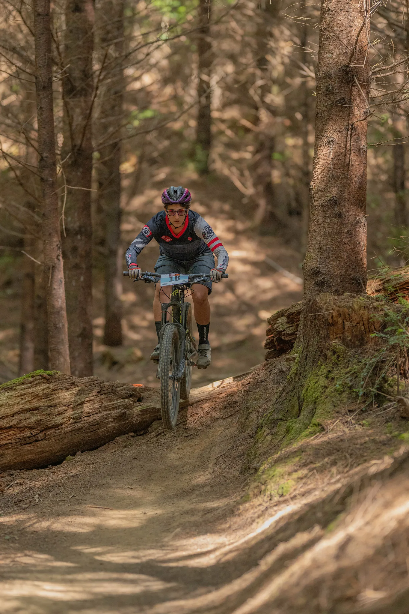 Rider mid-run at a Dirt Wave event