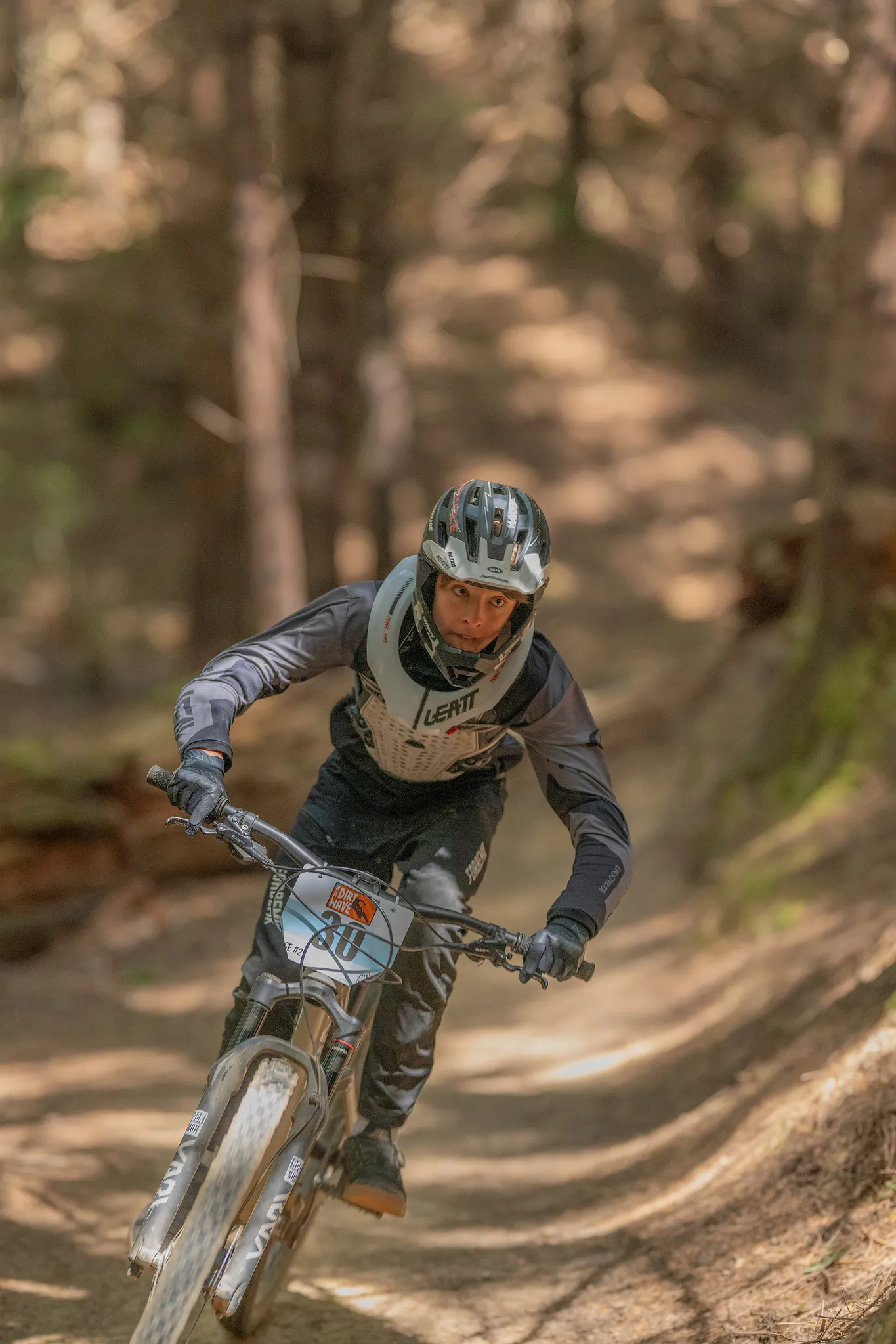 Mountain biker in action at Ride the Dirt Wave