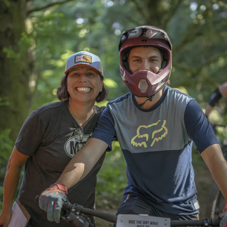 Rider on the Big Creek Trails in Newport on the Central Oregon Coast